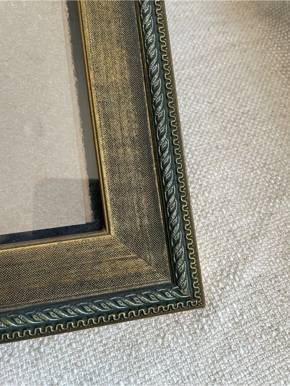 Vintage 90s Classic Ornate Gold Tone Decorative Picture Frame Fits 8x10